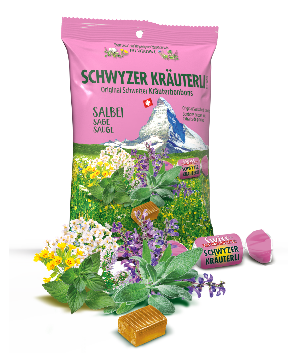 Schwyzer Kräuterl Sabei - Original Schweizer Kräuterbonbon!